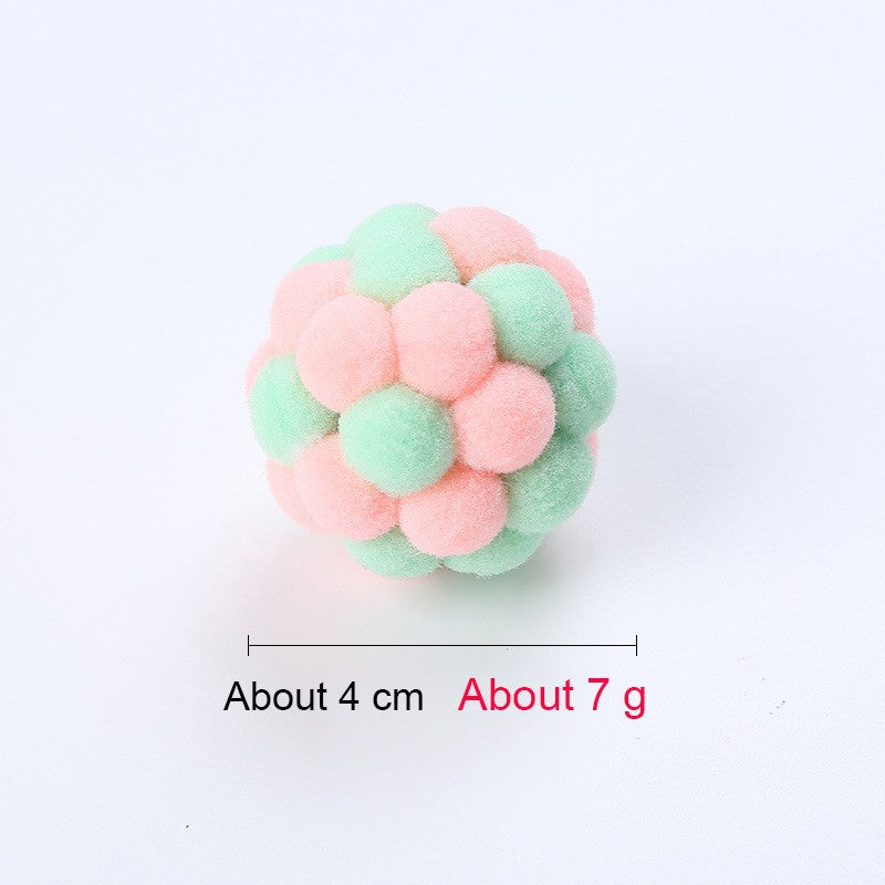 Bola de pelúcia interativa para gatos