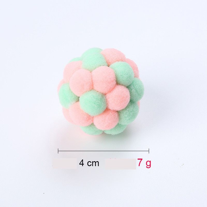 Bola de pelúcia interativa para gatos