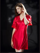 Camisola feminina de cetim